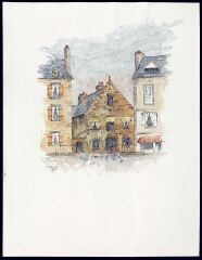1 vue  - Landerneau. - Le quai de Léon, n°24, maison de 1626 (ouvre la visionneuse)