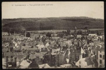 1 vue  - Landerneau. - Vue générale de la ville, côté sud-est (ouvre la visionneuse)