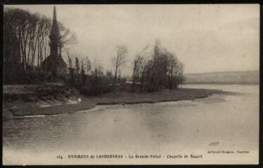 1 vue  - La Forêt-Landerneau. - La Grande Palud, vue sur l\'église de Beuzit (ouvre la visionneuse)
