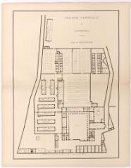 1 vue  - Maison centrale de Landerneau : plan du rez-de-chaussée (ouvre la visionneuse)
