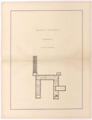 1 vue  - Maison centrale de Landerneau : plan des mansardes (ouvre la visionneuse)