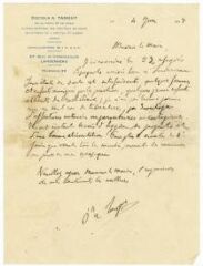 1 vue  - Correspondance du Docteur A. Tanguy relative à la visite médicale du 04/06/1937 (ouvre la visionneuse)