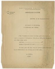 1 vue  - Correspondance de la Préfecture au Maire de Landerneau (ouvre la visionneuse)
