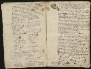 27 vues  - Registre des délibérations de la Communauté de ville, 1689-1690 (ouvre la visionneuse)