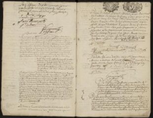 97 vues  - Registre des délibérations de la Communauté de ville, 1714-1721 (ouvre la visionneuse)